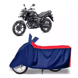 Auto Pearl Two Wheeler Cover with Bag for Honda Trigger, Red & Blue-picture-23