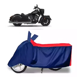 Auto Pearl Two Wheeler Cover with Bag for Indian Chief Dark Horse, Red & Blue-picture-25