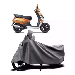 Auto Pearl Two Wheeler Cover with Bag for Mahindra Gusto 125 BS6, Silver-picture-35