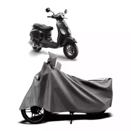 Auto Pearl Two Wheeler Cover with Bag for Piaggio Notte 125 BS6, Silver-picture-26