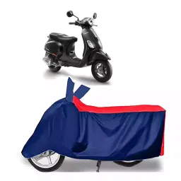 Auto Pearl Two Wheeler Cover with Bag for Piaggio Notte 125, Red & Blue-picture-46
