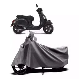 Auto Pearl Two Wheeler Cover with Bag for Piaggio Notte, Silver-picture-25
