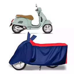 Auto Pearl Two Wheeler Cover with Bag for Vespa GTS Super 125 BS6, Red & Blue-picture-13