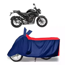 Auto Pearl Two Wheeler Cover with Bag for Yamaha Fazer 25 BS6, Red & Blue-picture-10