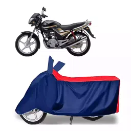 Auto Pearl Two Wheeler Cover with Bag for Yamaha Libero, Red & Blue-picture-38