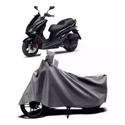 Auto Pearl Two Wheeler Cover with Bag for Yamaha Majesty S 155 maxi, Silver-picture-35