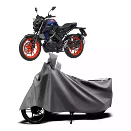 Auto Pearl Two Wheeler Cover with Bag for Yamaha MT 15 New BS6, Silver-picture-14