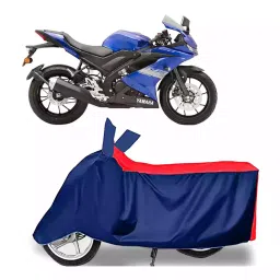 Auto Pearl Two Wheeler Cover with Bag for Yamaha R15S BS6, Red & Blue-picture-44
