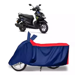 Auto Pearl Two Wheeler Cover with Bag for Yamaha RayZR 125 Fi, Red & Blue-picture-21