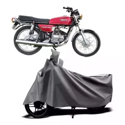 Auto Pearl Two Wheeler Cover with Bag for Yamaha RX135, Silver-picture-45
