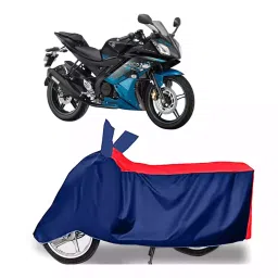 Auto Pearl Two Wheeler Cover with Bag for Yamaha YZF R15 Ver 2.0, Red & Blue-picture-27