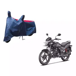 Auto Pearl Waterproof Two Wheeler Cover For Hero MotoCorp Passion Pro (Red & Blue)-picture-36