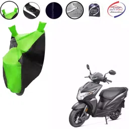 Auto Pearl Waterproof Two Wheeler Cover For Honda Dio (Green & Black)-picture-31
