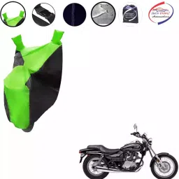 Auto Pearl Waterproof Two Wheeler Cover For Kawasaki Eliminator (Green & Black)-picture-26