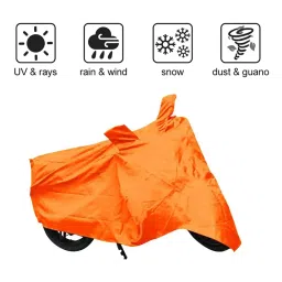 Auto Pearl Waterproof Two Wheeler Cover For KTM 1050 Adventure (Orange) image 2