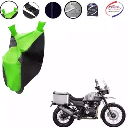 Auto Pearl Waterproof Two Wheeler Cover For Royal Enfield Himalayan (Green & Black)-picture-27