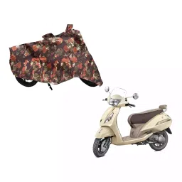 Auto Pearl Waterproof Two Wheeler Cover For TVS Jupiter classic (Green & Multi Color)-picture-18