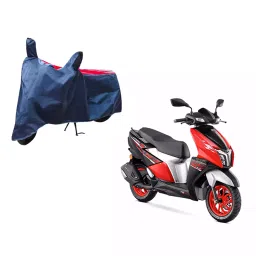 Auto Pearl Waterproof Two Wheeler Cover For TVS NTORQ (Red & Blue)-picture-34