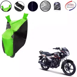 Auto Pearl Waterproof Two Wheeler Cover For TVS Pheonix (Green & Black)-picture-35