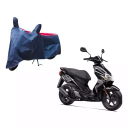 Auto Pearl Waterproof Two Wheeler Cover For Yamaha Jog R (Red & Blue)-picture-14