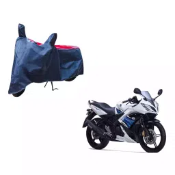 Auto Pearl Waterproof Two Wheeler Cover For Yamaha R15 s (Red & Blue)-picture-47