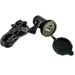 AUTOFASTERS 2.1 AMP Motorcycle Bike Mobile Phone USB Charger Power Adapter (12-24V) Universal for All Bikes & All Gearless Scooters, Waterproof Power Adapter Socket - Black-picture-34