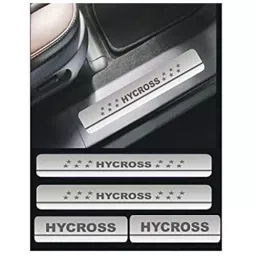 Automoto Stainless Steel Silver Non-led Footstep Door Sill Plate for Toyota Innova Hycross 2023 Onwards All Model (Set of 4)-picture-26