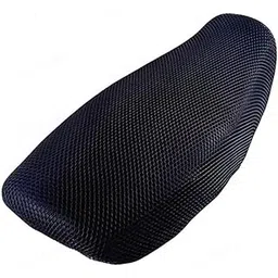 Autovea Anti-Slip 3D Nylon Mesh Stretchable Net Bike/Scooty Seat Cover Cushion (Black) Compatible with Vespa SXL 125-picture-18