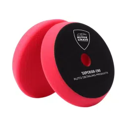 Autozcrave Finishing Foam Pad 125 mm (5 inch) Disc & 26 mm Thickenss Red for Rotary Polisher, DAPP5-picture-26