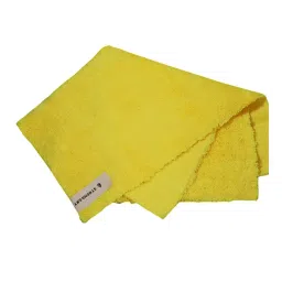 Autozcrave Microfiber Cloth 40x40 cm Size and 350 GSM Yellow for Multipurpose Use, PPFT26 (Pack of 25)-picture-36