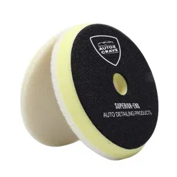 Autozcrave Short-Nap Dual Action Polisher Wool Pad 150 mm (6 inch) Disc & 20 mm Thickenss Yellow for Rotary Polisher, DSWP6-picture-39