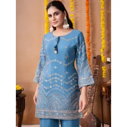 AUTUMN LANE Women Embroidered Co-ord Set-picture-13