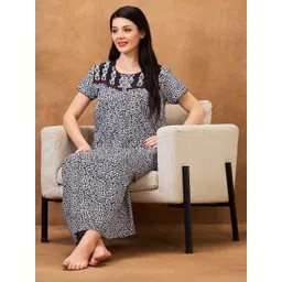 AV2 Printed Pure Cotton Maxi Nightdress-picture-39