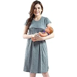 av2 Women's Cotton Floral Knee Length Nighty-picture-42