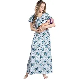 av2 Women's Cotton Floral Maxi Nighty-picture-16