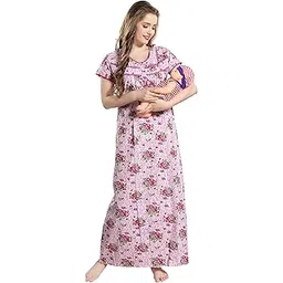 av2 Women's Cotton Floral Maxi Nighty-picture-47