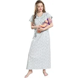 av2 Women's Cotton Printed Maxi Night Gown-picture-29
