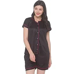 av2 Women's Satin Plain/Solid Night Suit Pajama Set Pack Of 1-picture-21