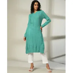 avaasa mix n' match Women Cable-Knit Straight Kurta-picture-39