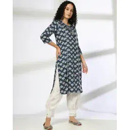 avaasa mix n' match Women Floral Print Straight Kurta-picture-19