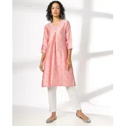 avaasa mix n' match Women Floral Print Straight Kurta-picture-41