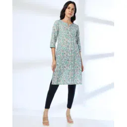 avaasa mix n' match Women Floral Print Straight Kurta-picture-40