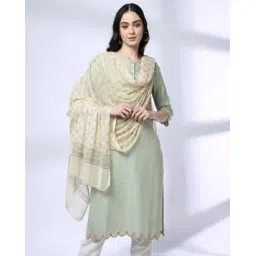 avaasa mix n' match Women Geometric Print Chiffon Dupatta-picture-20