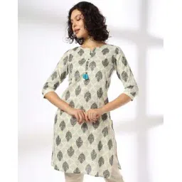 avaasa mix n' match Women Geometric Print Straight Kurta-picture-28
