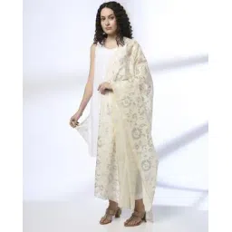 avaasa mix n' match Women Jaal Print Dupatta-picture-28