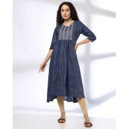 avaasa mix n' match Women Striped Flared Kurta-picture-15