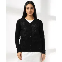 avaasa mix n' match Women V-Neck Knit Cardigan-picture-19