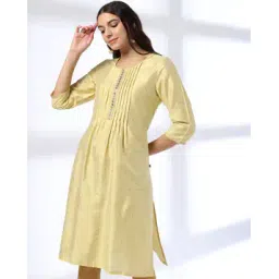 avaasa mix n' match Women Yoke Embellished Straight Kurta-picture-37