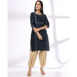 Women Embroidered Straight Kurta-image-32