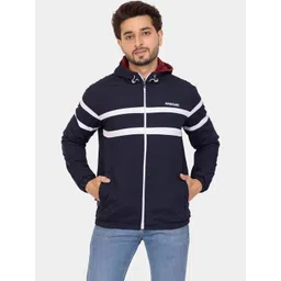 AVANGARD Men Brand Logo Colourblocked Windcheater Woven Jacket-picture-14